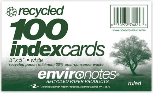 INDEXCARD REC 3x5 100CT RULED
