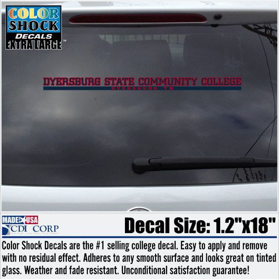 Dyersburg State Community College Strip Decal